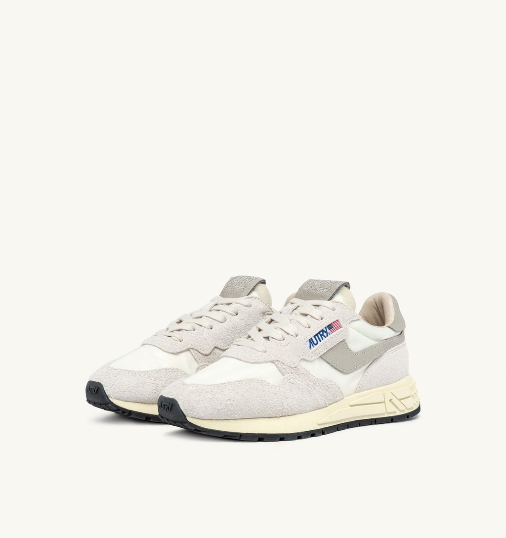 ZAPATILLAS BAJAS REELWIND EN NYLON Y ANTE BLANCO