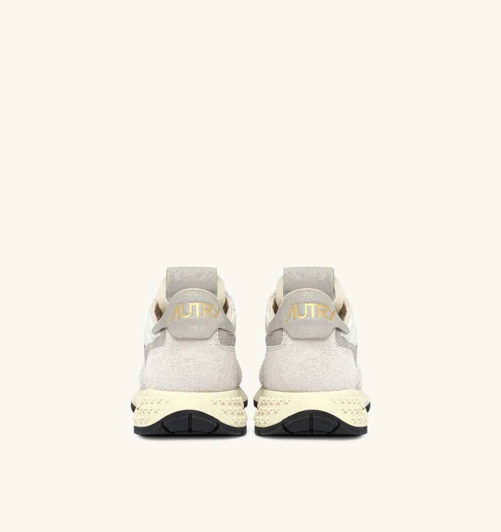 ZAPATILLAS BAJAS REELWIND EN NYLON Y ANTE BLANCO