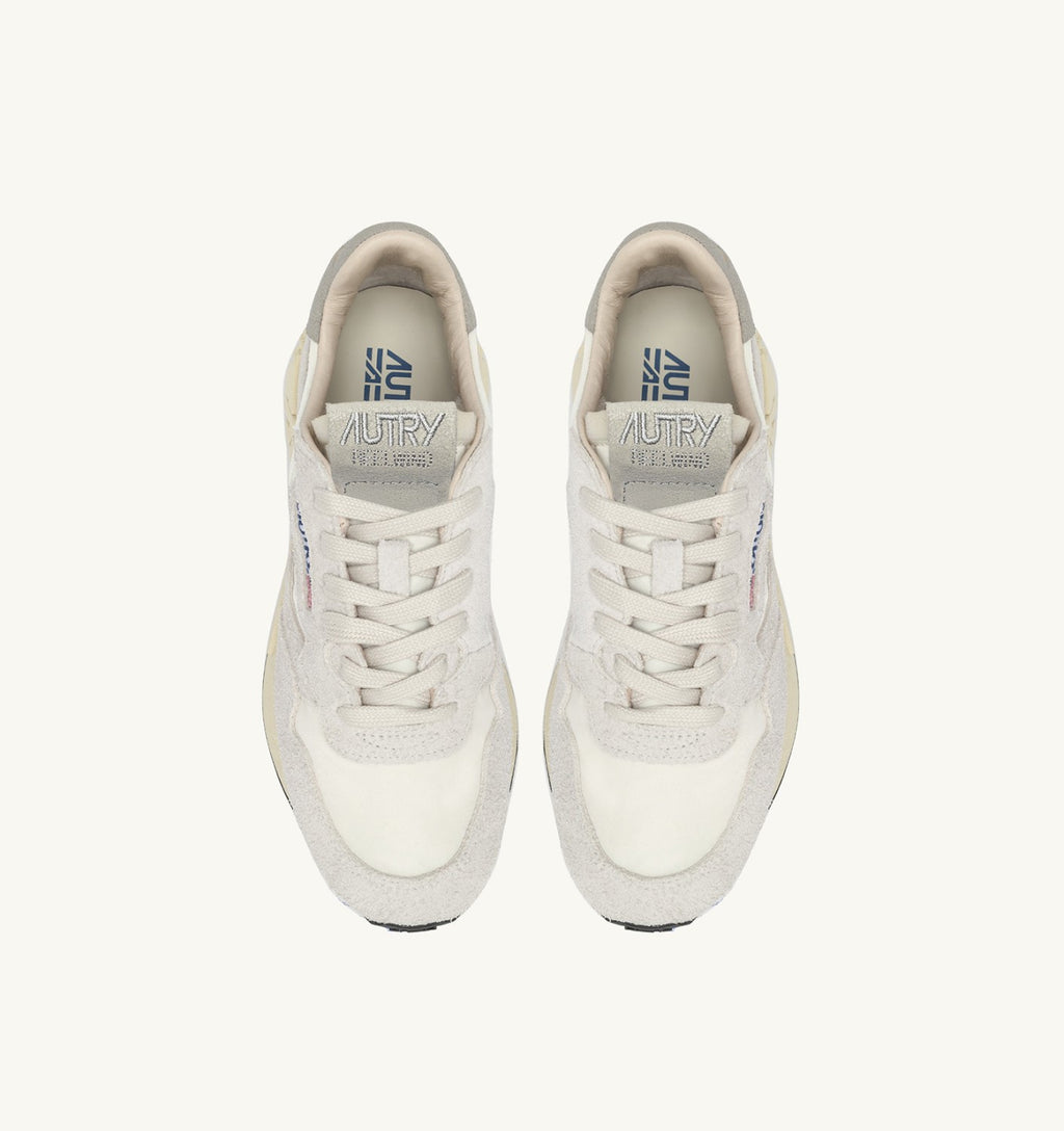 ZAPATILLAS BAJAS REELWIND EN NYLON Y ANTE BLANCO