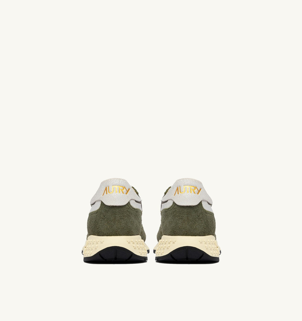 ZAPATILLAS BAJAS REELWIND EN NYLON Y ANTE BLANCO Y SALVIA