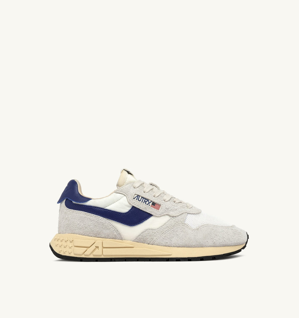 ZAPATILLAS BAJAS REELWIND EN NYLON Y ANTE BLANCO Y LIMOGES