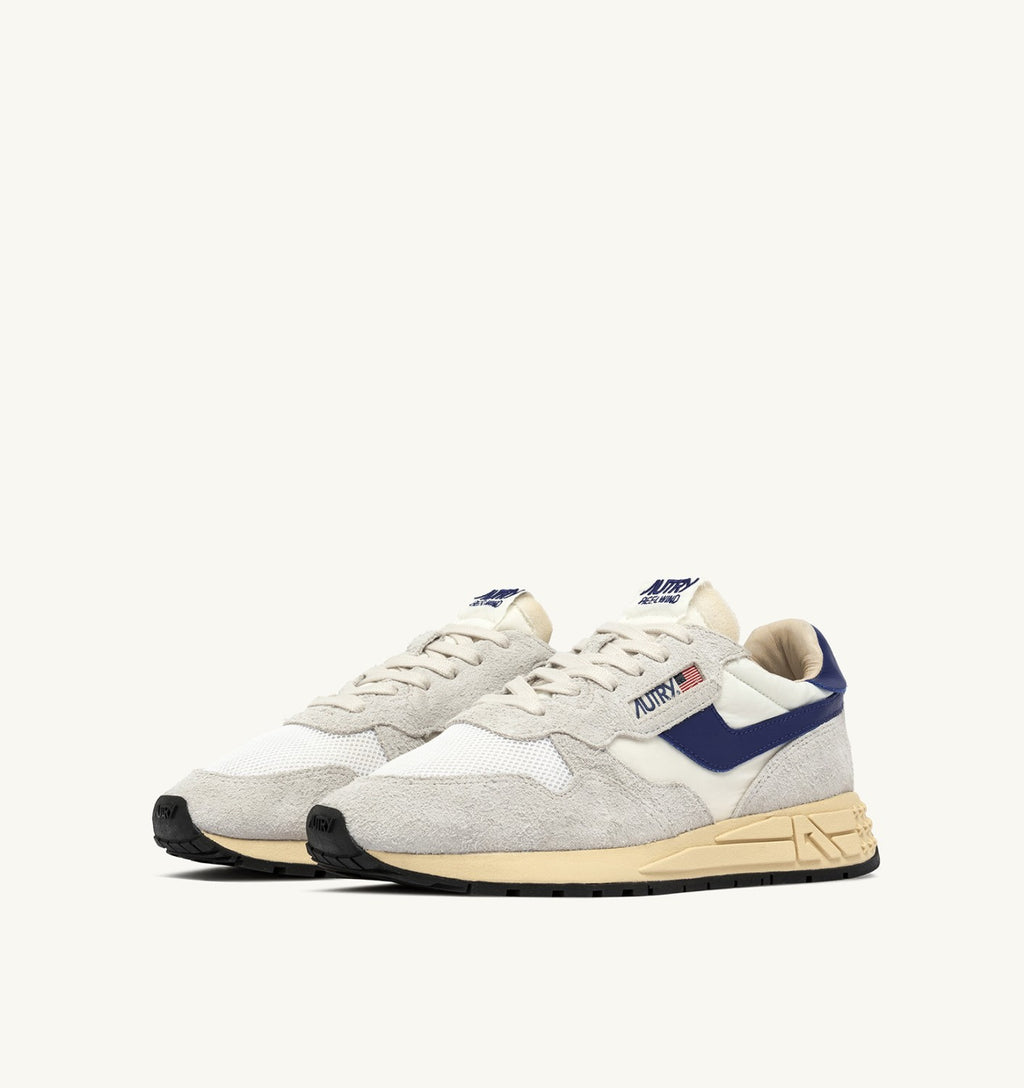 ZAPATILLAS BAJAS REELWIND EN NYLON Y ANTE BLANCO Y LIMOGES