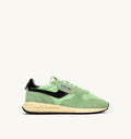 ZAPATILLAS BAJAS REELWIND EN NYLON Y ANTE PISTACHO Y NEGRO