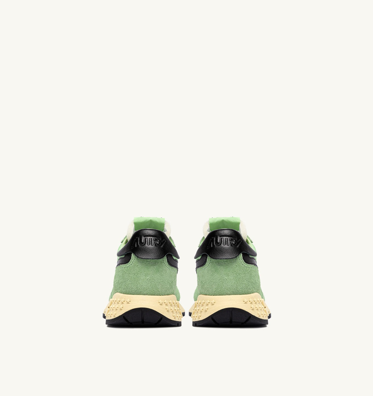 REELWIND LOW SNEAKERS IN PISTACHIO AND BLACK NYLON AND SUEDE