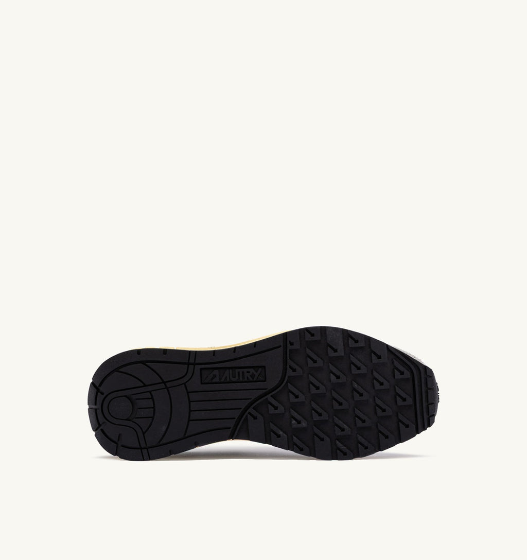 ZAPATILLAS BAJAS REELWIND EN NYLON Y ANTE PISTACHO Y NEGRO