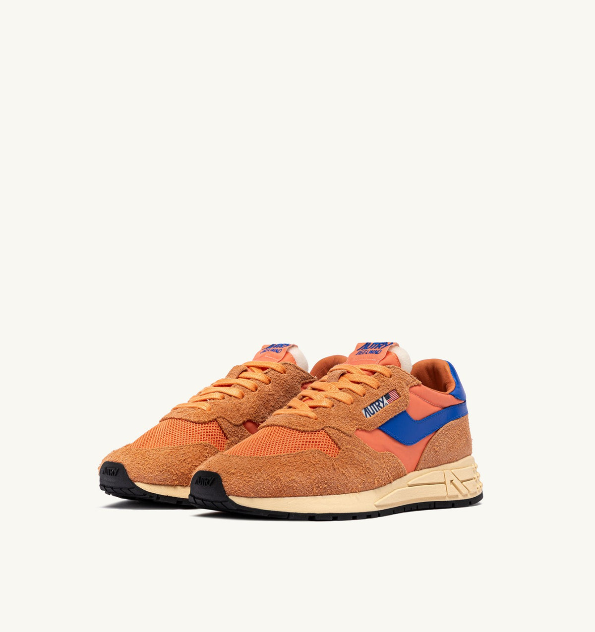 REELWIND LOW SNEAKERS IN CANOVA AND STRONG BLUE NYLON AND SUEDE
