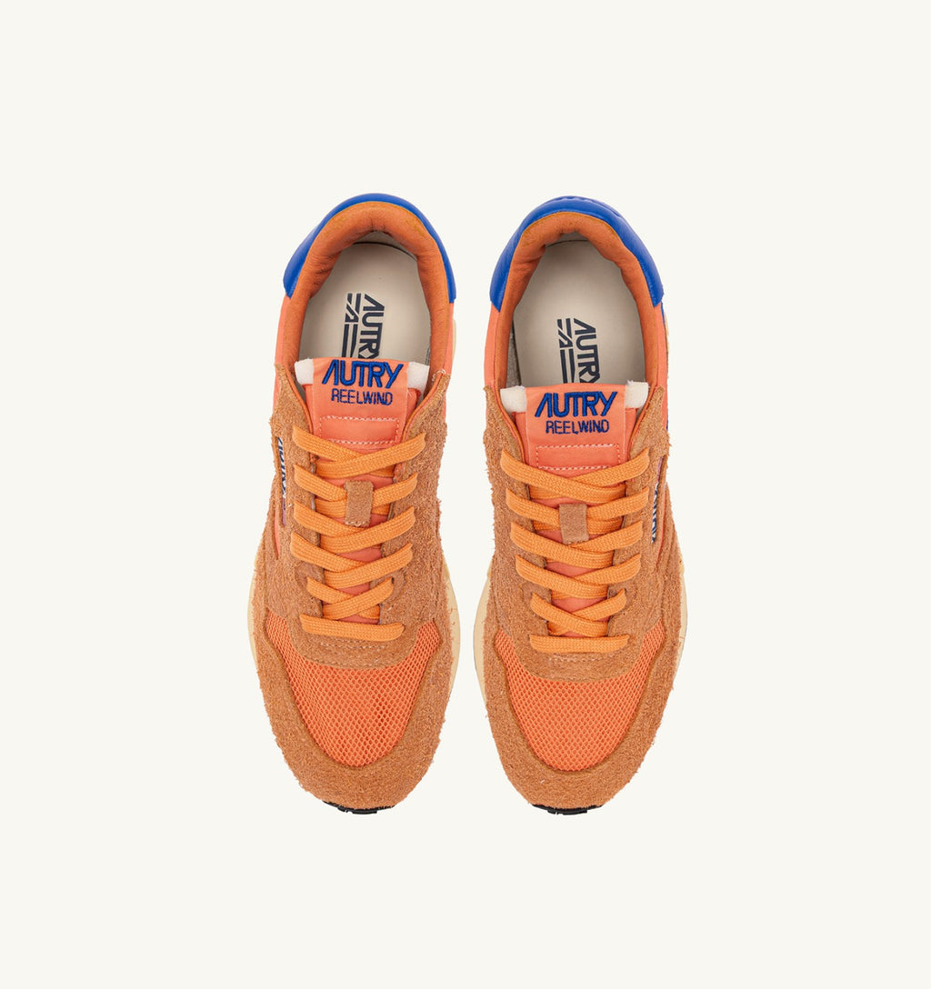 Zapatillas bajas REELWIND en nylon y ante de colores Canova y Strong Blue