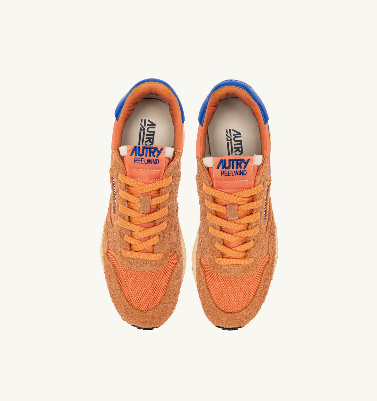 Zapatillas bajas REELWIND en nylon y ante de colores Canova y Strong Blue