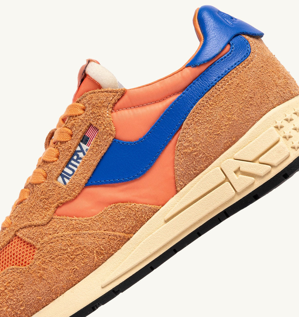 Zapatillas bajas REELWIND en nylon y ante de colores Canova y Strong Blue