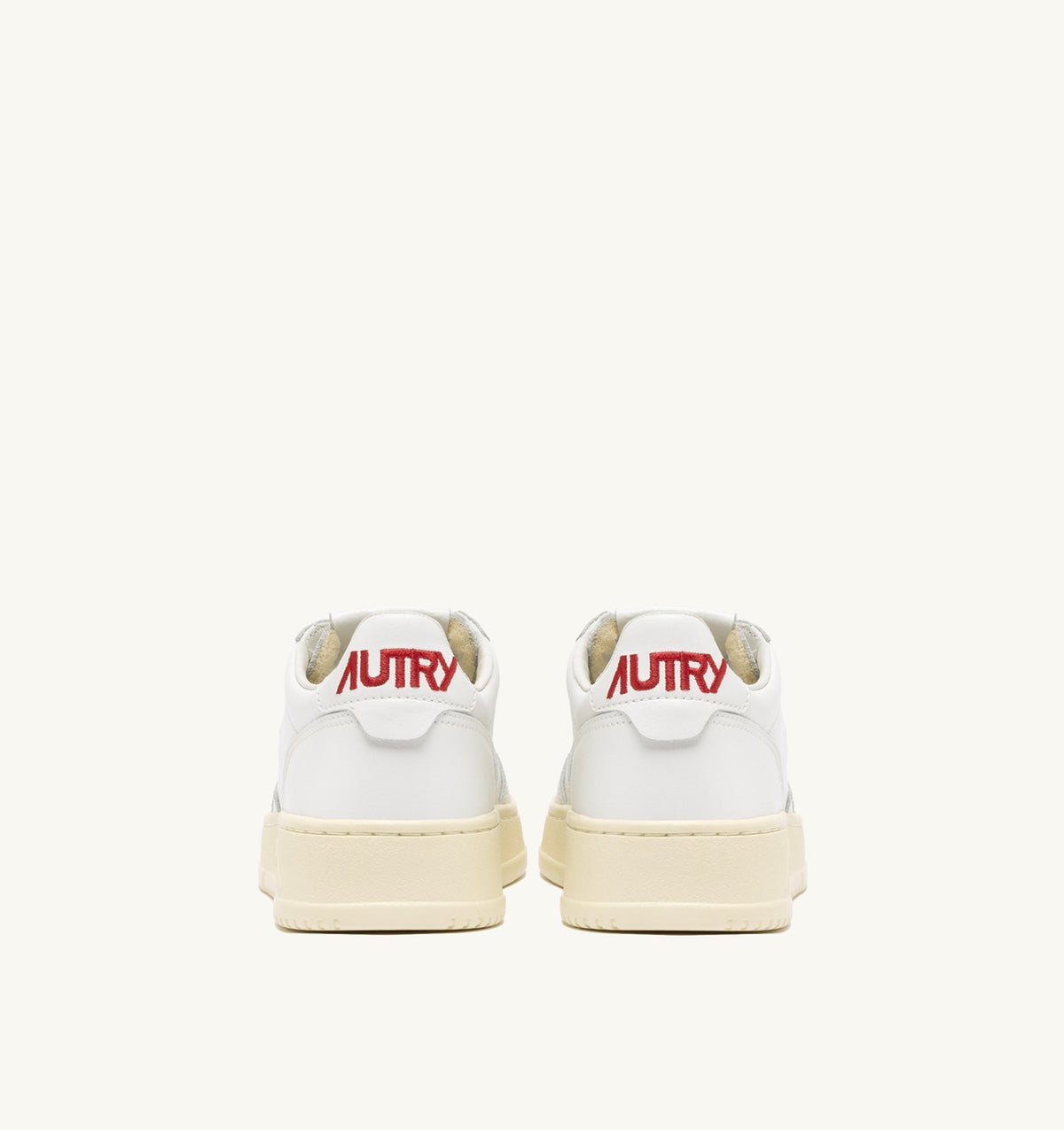 SNEAKERS MEDALIST 'LOVE' IN WHITE AND RED LEATHER