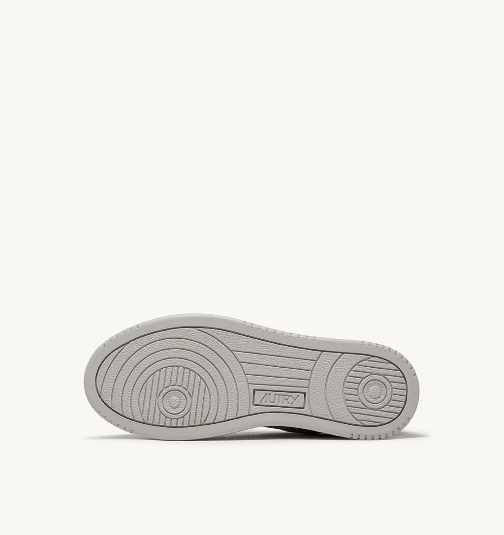 MEDALIST LOW BICOLOR SNEAKERS IN WHITE AND VAPOR LEATHER
