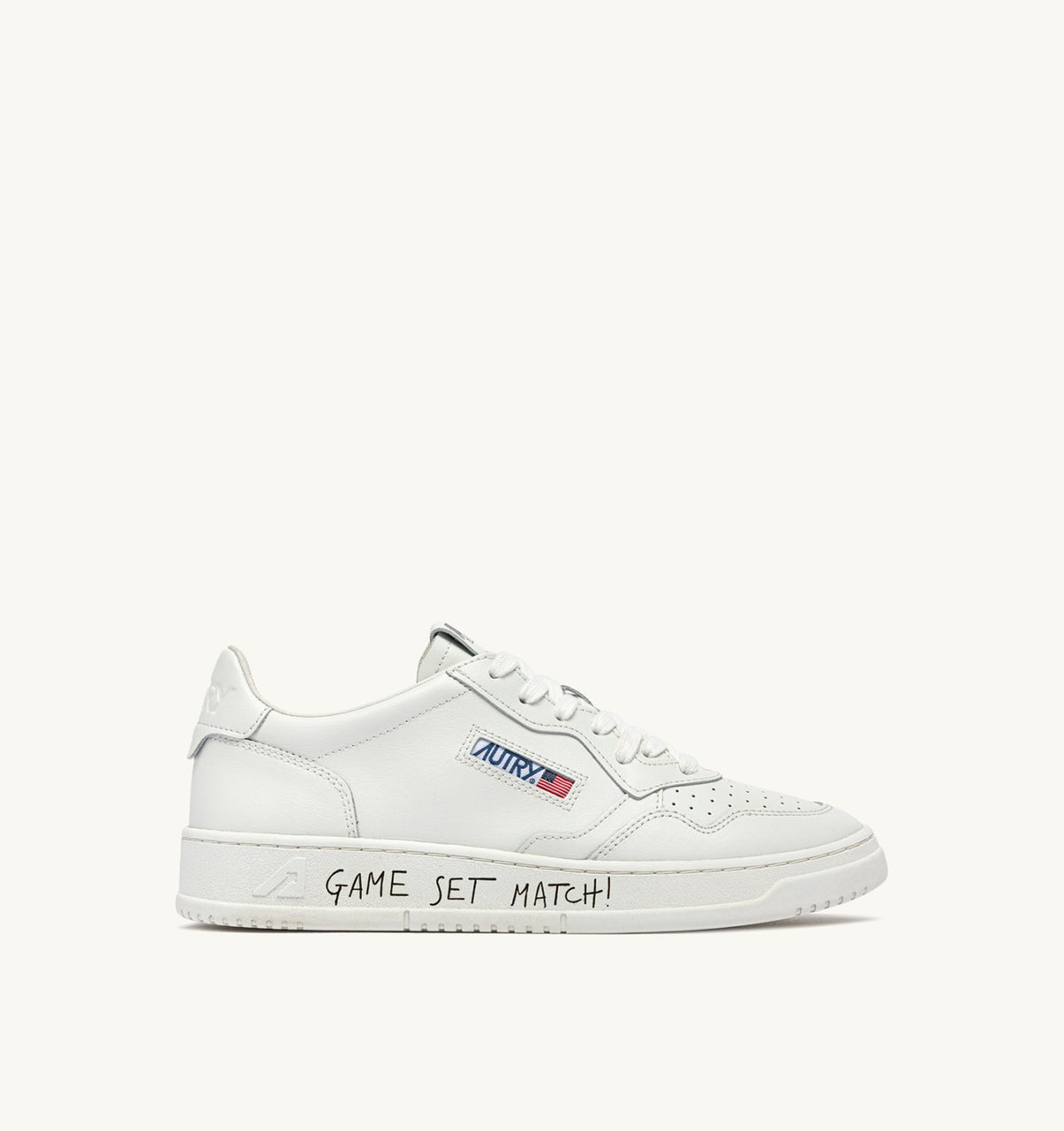 MEDALIST LOW SNEAKERS IN WHITE LEATHER