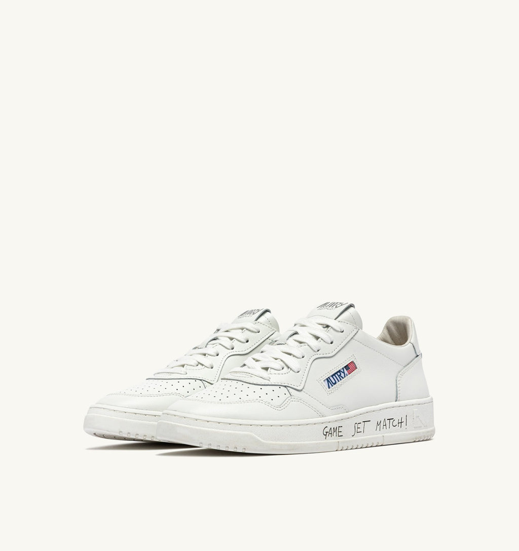 DEPORTIVAS BAJAS MEDALIST EN PIEL BLANCA