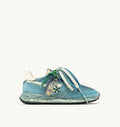 REELWIND SUPER VINTAGE SNEAKERS IN WHITE AND SPACE SUEDE AND NYLON