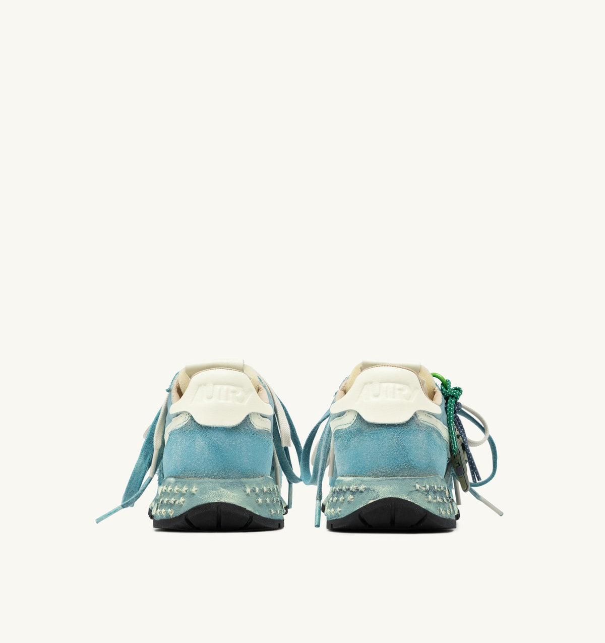 REELWIND SUPER VINTAGE SNEAKERS IN WHITE AND SPACE SUEDE AND NYLON